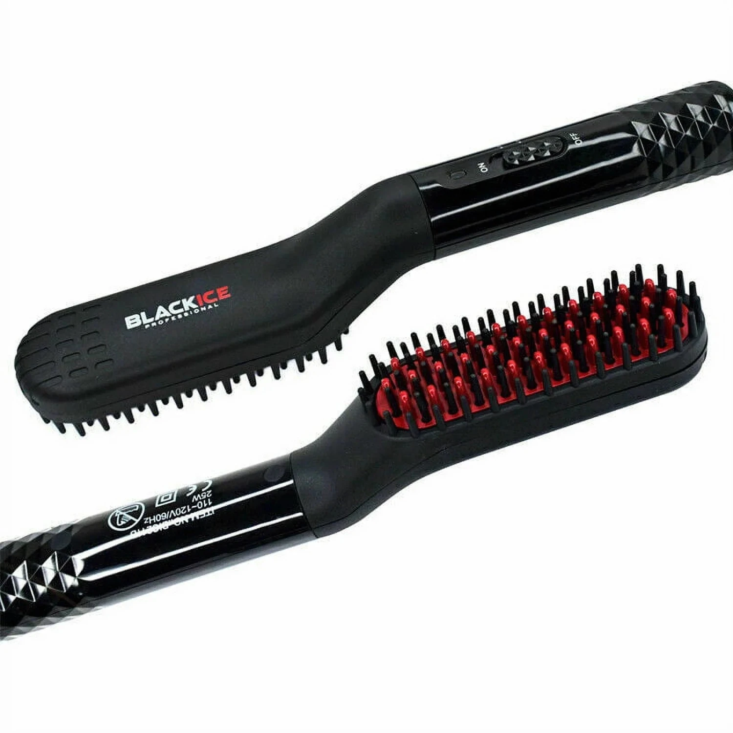 Red Black Ice Straightening Comb – Heated Styling Tool For Hair & Beard 4 Red Black Ice Straightening Comb – Heated Styling Tool For Hair & Beard - Image 2