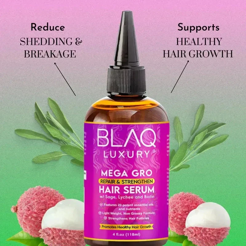 Blaq Luxury Mega Gro Repair And Strengthen Hair Serum 4oz 6 Blaq Luxury Mega Gro Repair And Strengthen Hair Serum 4oz - Image 4