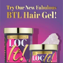 BTL LOC IT! Multi-Use Styling Gel - Strong Hold Shine Enhancing All-Day Control