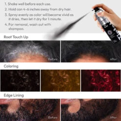 Red Kiss Tintation Temporary Hair Color Root Touch Up Spray – L 14 Red Kiss Tintation Temporary Hair Color Root Touch Up Spray – L -Beauty Exchanges c6