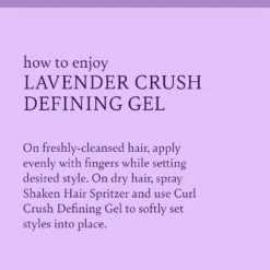 Camille Rose Lavender Crush Curl Defining Gel - 12 Oz 11 Camille Rose Lavender Crush Curl Defining Gel - 12 Oz -Beauty Exchanges camille rose lavender crush curl defining hair gel for definition and extra hold 12 oz 928736