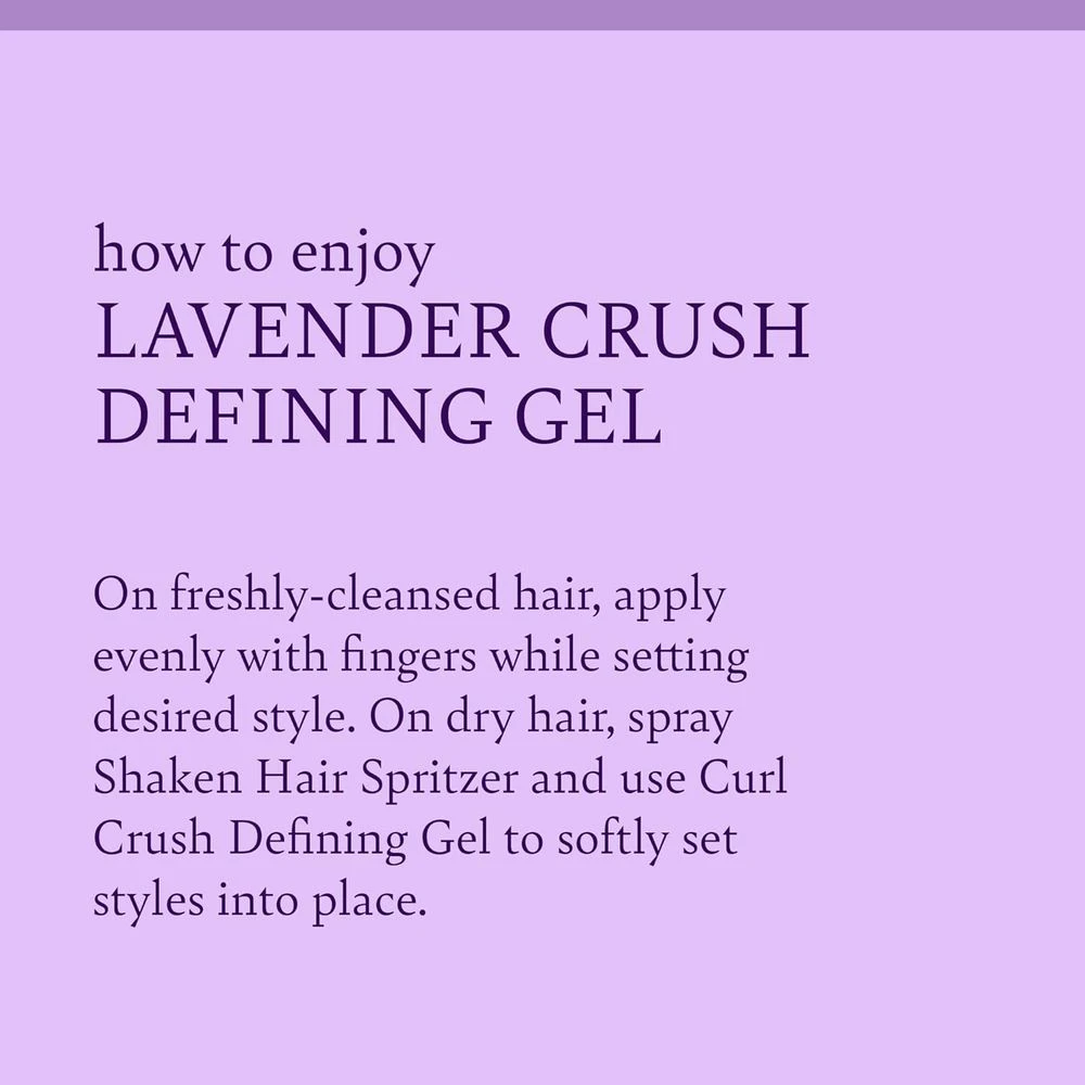 Camille Rose Lavender Crush Curl Defining Gel - 12 Oz 7 Camille Rose Lavender Crush Curl Defining Gel - 12 Oz - Image 5