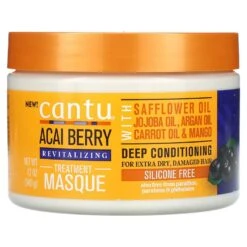 Cantu, Revitalizing Treatment Masque, Acai Berry - 12 Oz