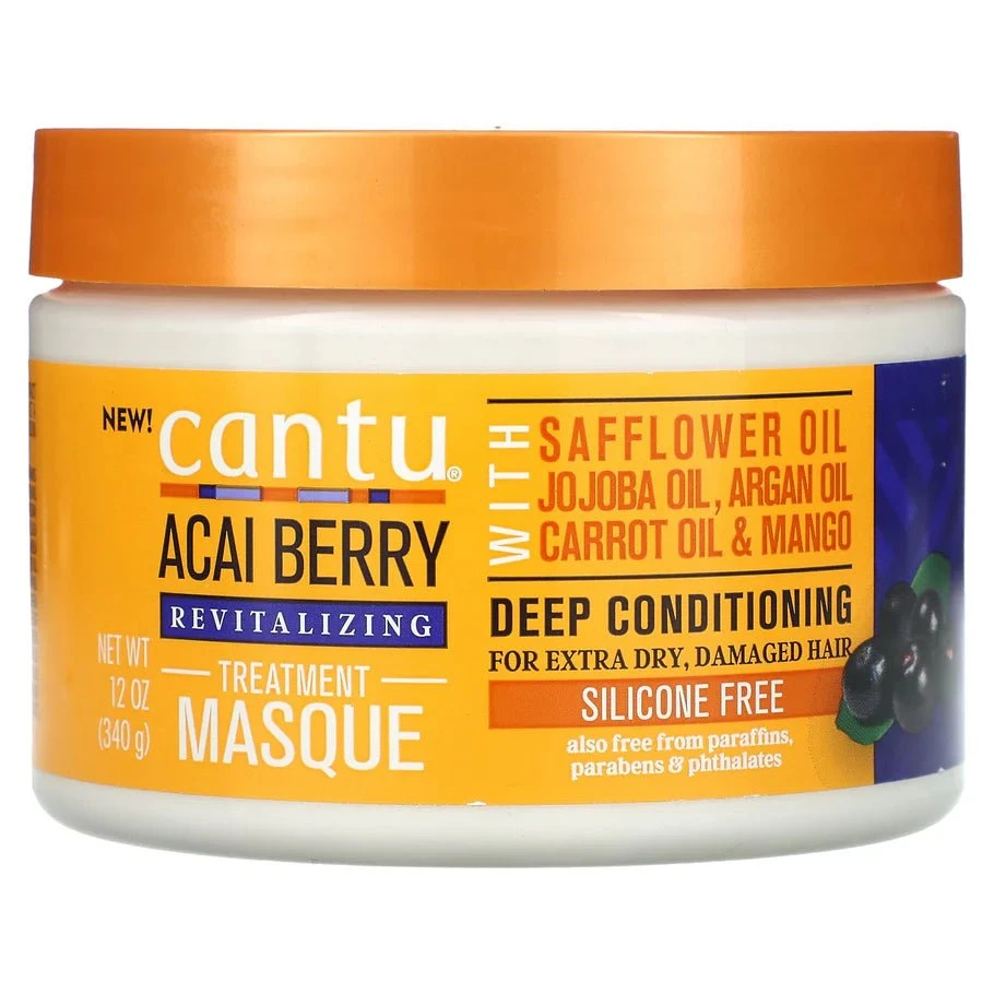 Cantu, Revitalizing Treatment Masque, Acai Berry - 12 Oz 3 Cantu, Revitalizing Treatment Masque, Acai Berry - 12 Oz