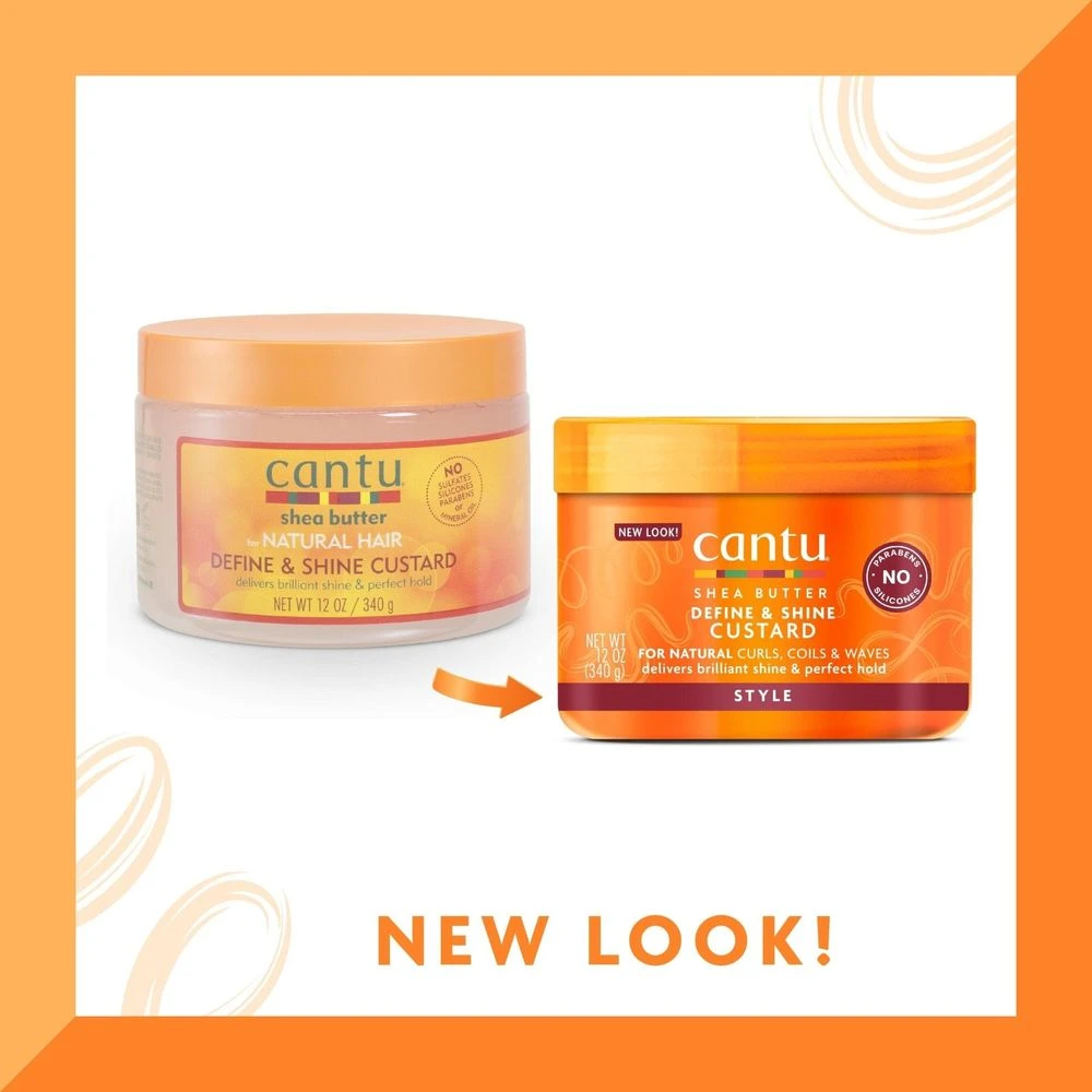 Cantu Shea Butter For Natural Hair Define & Shine Custard 12oz 7 Cantu Shea Butter For Natural Hair Define & Shine Custard 12oz - Image 5