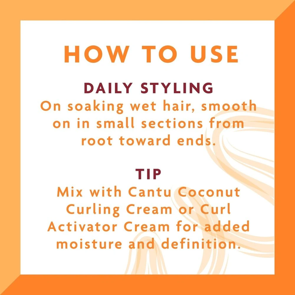 Cantu Shea Butter For Natural Hair Define & Shine Custard 12oz 6 Cantu Shea Butter For Natural Hair Define & Shine Custard 12oz - Image 4