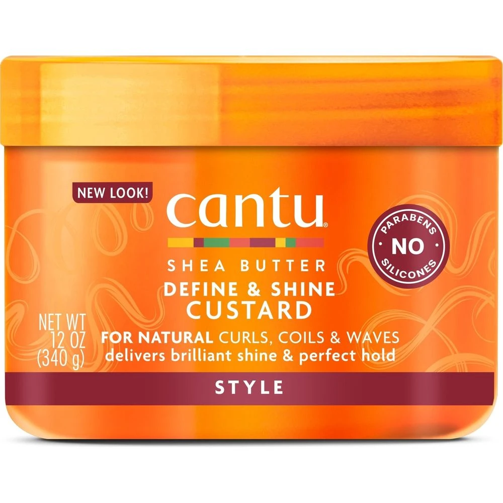 Cantu Shea Butter For Natural Hair Define & Shine Custard 12oz 3 Cantu Shea Butter For Natural Hair Define & Shine Custard 12oz