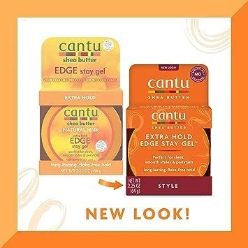 Cantu Shea Butter For Natural Hair Extra Hold Edge Stay Gel 2.25oz/4.5oz 4 Cantu Shea Butter For Natural Hair Extra Hold Edge Stay Gel 2.25oz/4.5oz - Image 2