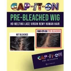 CAP-IT-ON PRE-BLEACHED 13x4 HD MELTING FULL LACE WIG