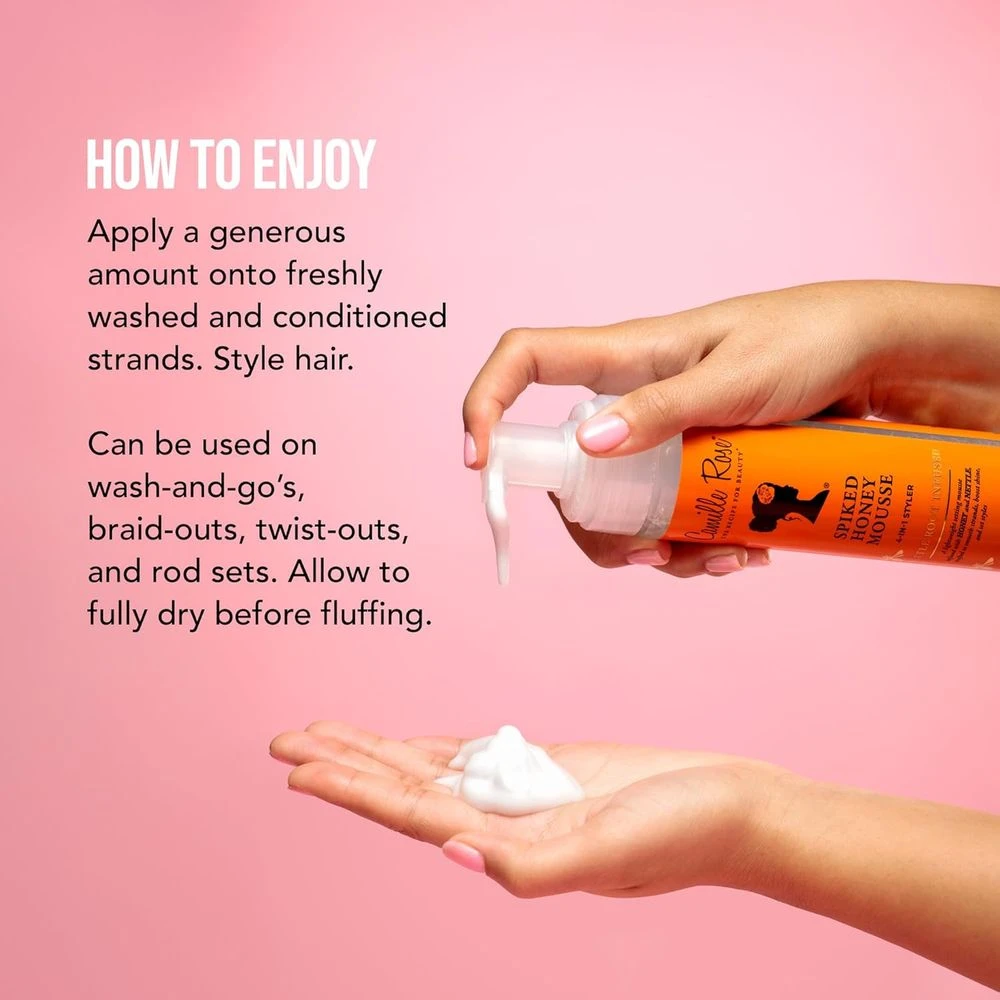 Camille Rose Spiked Honey Mousse - 8 Fl Oz 7 Camille Rose Spiked Honey Mousse - 8 Fl Oz - Image 5