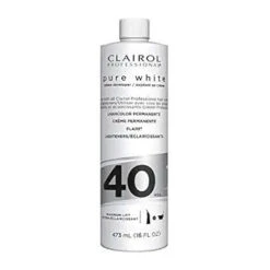 Clairol Professional Pure White Creme Developer - 16 Oz -Beauty Exchanges clairol professional pure white creme hair developers lightening gray coverage 10 20 30 40 volume 16oz 694867