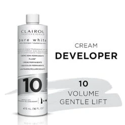 Clairol Professional Pure White Creme Developer - 16 Oz -Beauty Exchanges clairol professional pure white creme hair developers lightening gray coverage 10 20 30 40 volume 16oz 700690