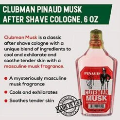 Clubman After Shave & Musk Cologne – 6 Oz -Beauty Exchanges clubman after shave musk cologne 6 oz 900224