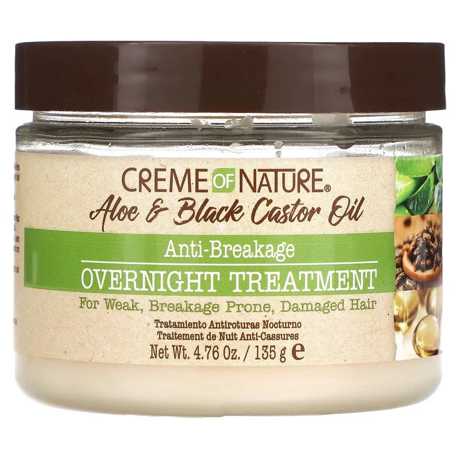 Creme Of Nature Anti-Breakage Overnight Treatment With Aloe And Black Castor Oil - 4.76 Oz 3 Creme Of Nature Anti-Breakage Overnight Treatment With Aloe And Black Castor Oil - 4.76 Oz