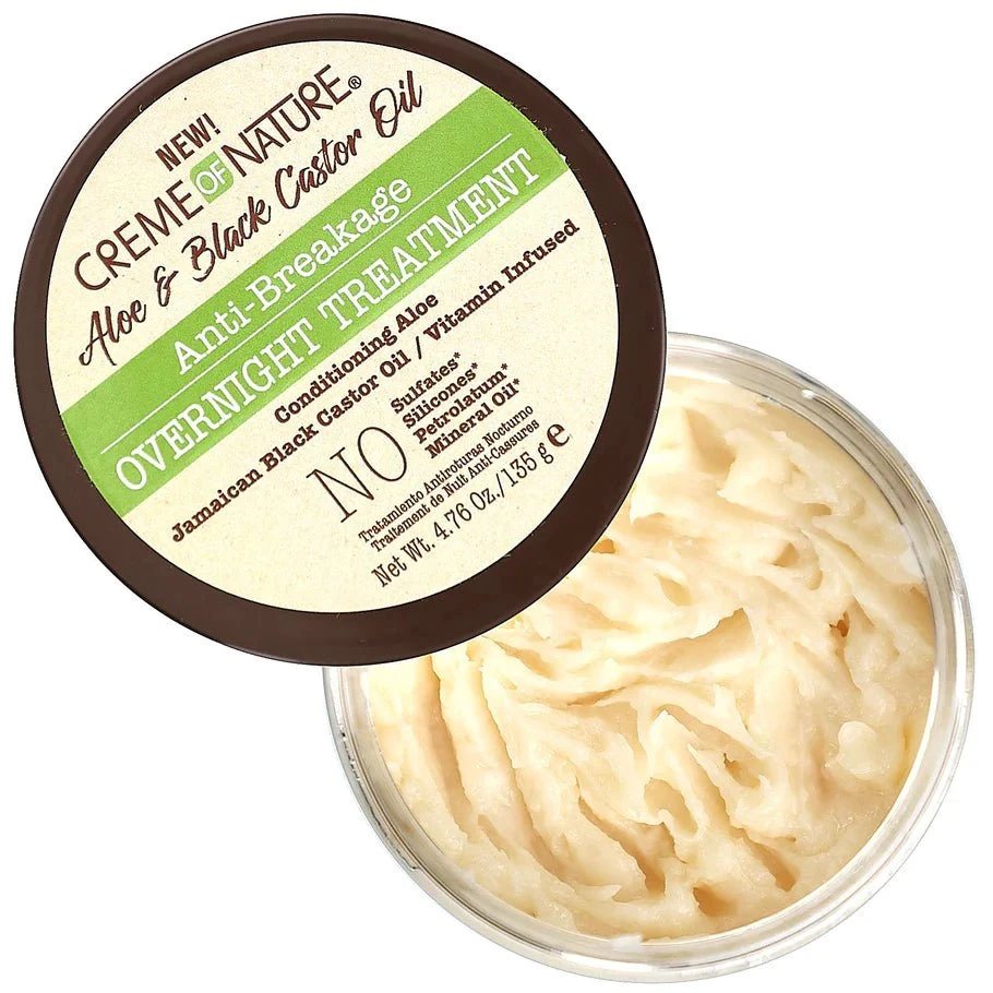 Creme Of Nature Anti-Breakage Overnight Treatment With Aloe And Black Castor Oil - 4.76 Oz 5 Creme Of Nature Anti-Breakage Overnight Treatment With Aloe And Black Castor Oil - 4.76 Oz - Image 3