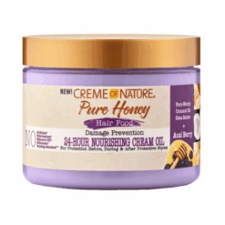 Creme Of Nature Pure Honey Hair Food Nourishing Cream Oil - 4.7 Oz