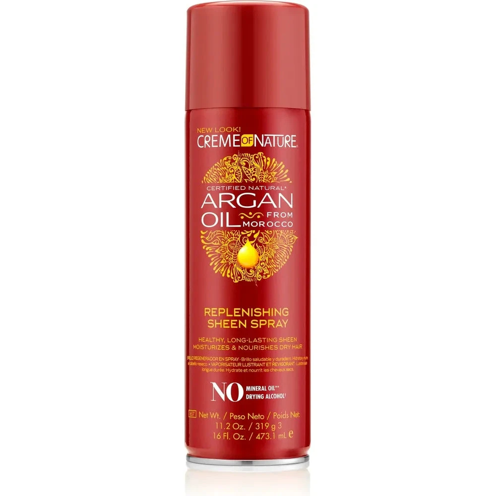 Creme Of Nature Replenishing Sheen Spray – Argan Oil – 11.25 Oz 3 Creme Of Nature Replenishing Sheen Spray – Argan Oil – 11.25 Oz