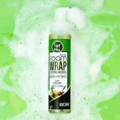 Curl & Wavy Foam Wrap Locking Mousse – 3 Variants – 8oz -Beauty Exchanges curl wavy foam wrap locking mousse 3 unique variants olive avocado black castor argan pomegranate cherry blossom 8oz 840001
