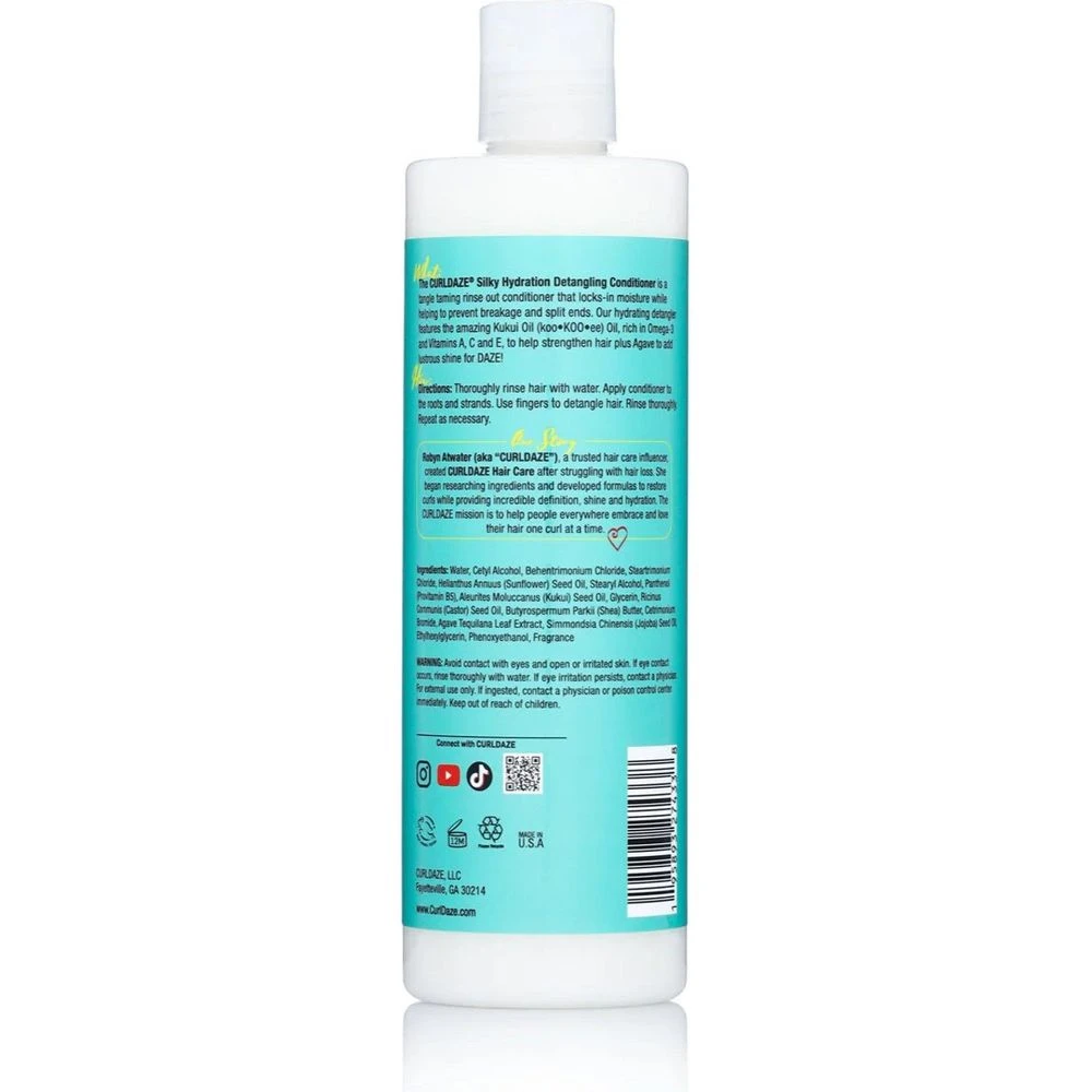 CurlDaze Silky Hydration Detangling Conditioner 6 CurlDaze Silky Hydration Detangling Conditioner - Image 4