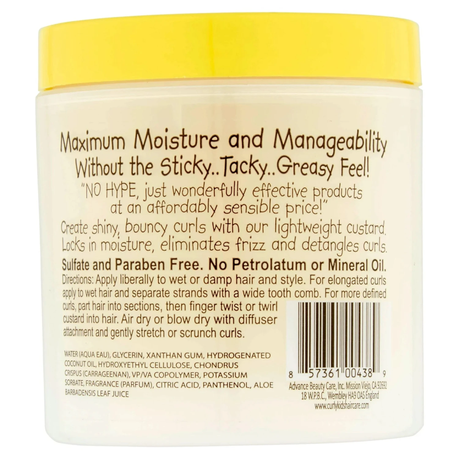 Curly Kids Custard – Definition & Shine Gel – 6 oz 6 Curly Kids Custard – Definition & Shine Gel – 6 oz - Image 4