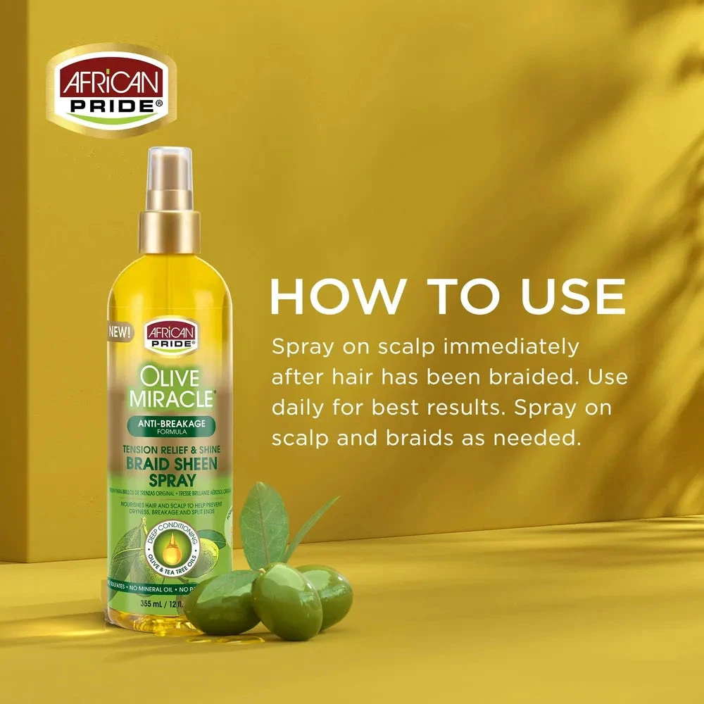 African Pride - Braid Sheen Spray Duo 12oz 6 African Pride - Braid Sheen Spray Duo 12oz - Image 4