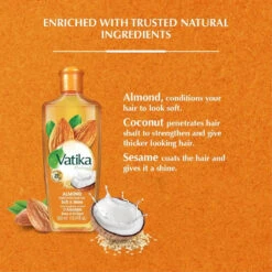 Dabur Vatika Naturals Enriched Hair Oil - Almond 8 Dabur Vatika Naturals Enriched Hair Oil - Almond -Beauty Exchanges dabur vatika naturals enriched hair oil almond 643939