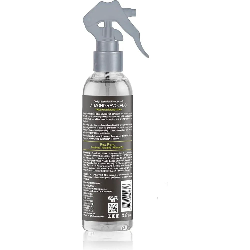 Design Essentials Natural Almond & Avocado Twist & Set Setting Lotion - 8 Oz 4 Design Essentials Natural Almond & Avocado Twist & Set Setting Lotion - 8 Oz - Image 2