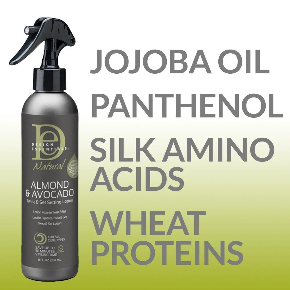 Design Essentials Natural Almond & Avocado Twist & Set Setting Lotion - 8 Oz 6 Design Essentials Natural Almond & Avocado Twist & Set Setting Lotion - 8 Oz - Image 4