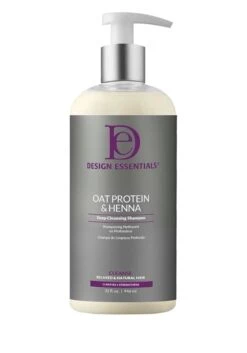 Design Essentials Oat Protein & Henna Cleansing Shampoo – 32 Oz