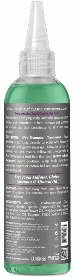 Design Essentials Peppermint & Aloe Soothing Scalp Tonic – 4 Oz 6 Design Essentials Peppermint & Aloe Soothing Scalp Tonic – 4 Oz -Beauty Exchanges design essentials peppermint aloe soothing scalp tonic 4 oz 363875