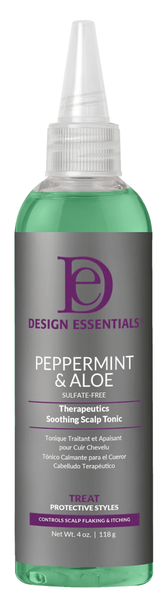 Design Essentials Peppermint & Aloe Soothing Scalp Tonic – 4 Oz 3 Design Essentials Peppermint & Aloe Soothing Scalp Tonic – 4 Oz