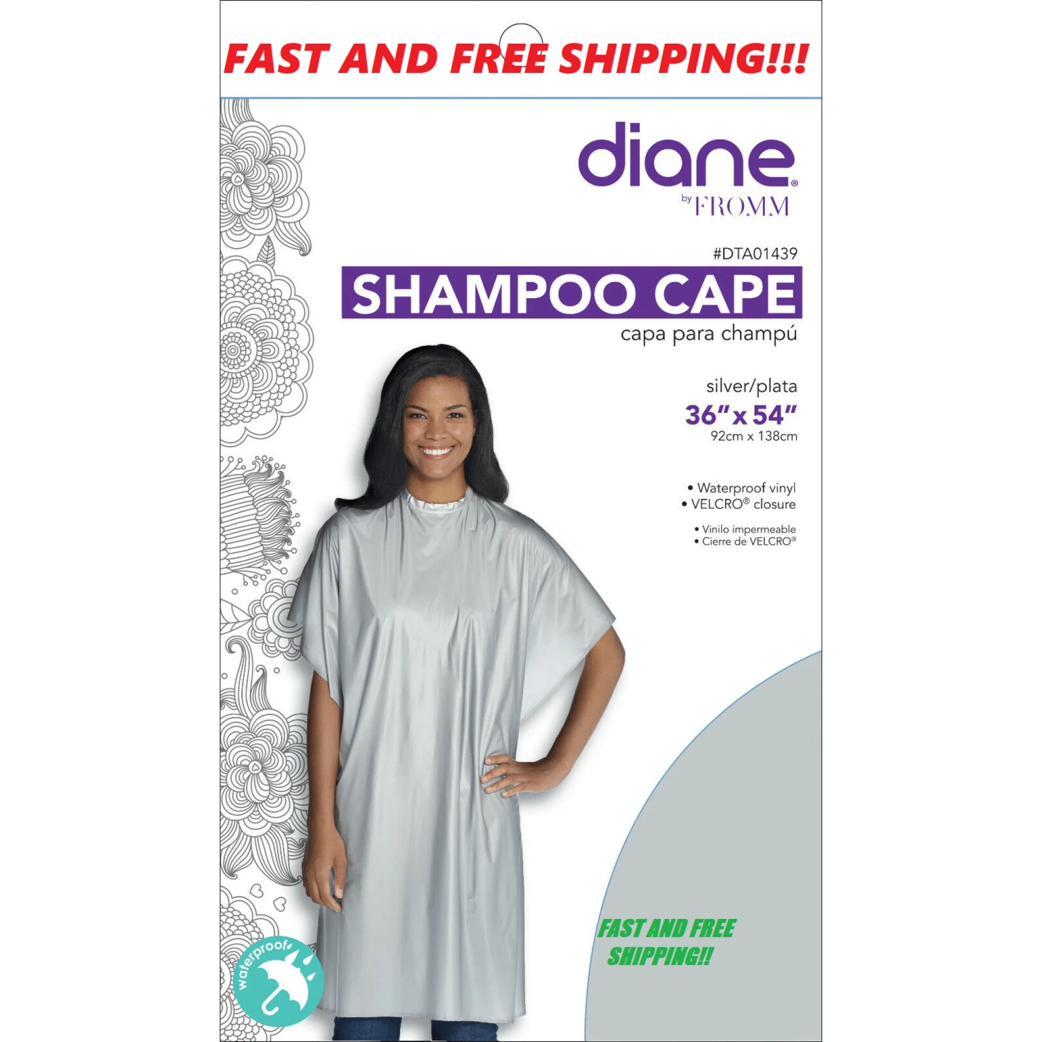 Fromm Diane Shampoo Cape – Water-Resistant, Lightweight Salon Cape 7 Fromm Diane Shampoo Cape – Water-Resistant, Lightweight Salon Cape - Image 5