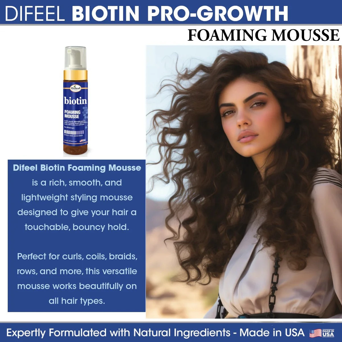 Difeel Foaming Hair Mousse – 8 Oz 5 Difeel Foaming Hair Mousse – 8 Oz - Image 3