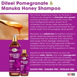 Difeel Pomegranate & Manuka Honey Sulfate-Free Shampoo –12 Oz 11 Difeel Pomegranate & Manuka Honey Sulfate-Free Shampoo –12 Oz -Beauty Exchanges difeel pomegranate manuka honey sulfate free shampoo 12 oz 841282
