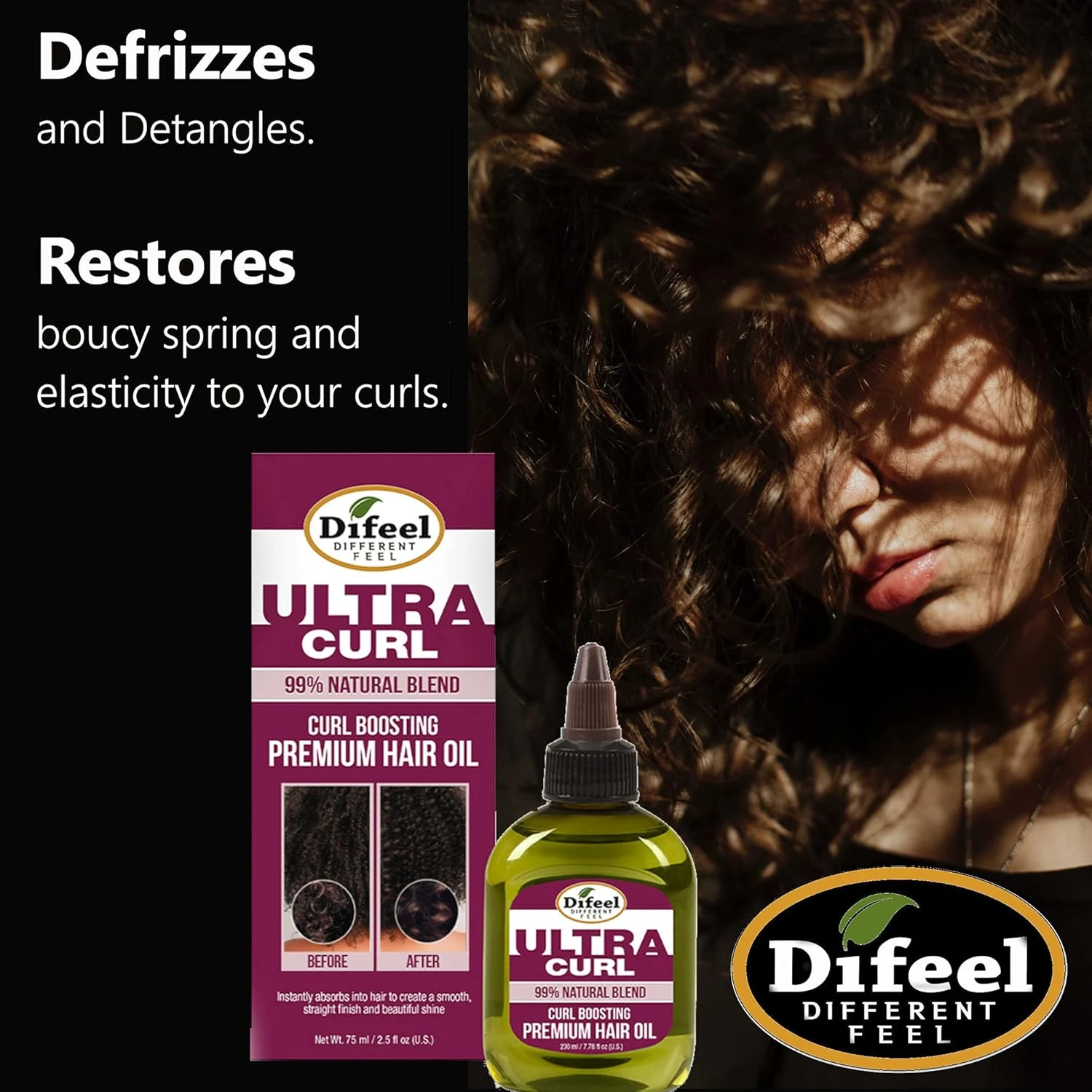 Difeel Ultra Curl Boosting Premium Hair Oil – 2.5 Oz 7 Difeel Ultra Curl Boosting Premium Hair Oil – 2.5 Oz - Image 5