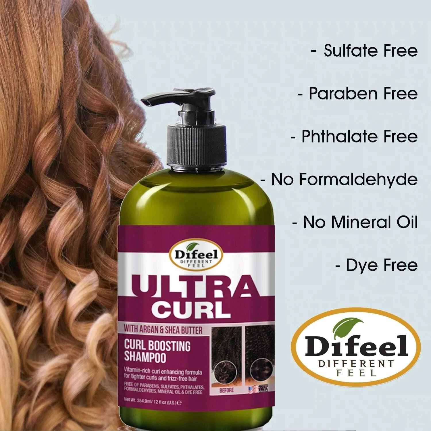 Difeel Ultra Curl & Growth Shampoos – 12 Oz Each 6 Difeel Ultra Curl & Growth Shampoos – 12 Oz Each - Image 4