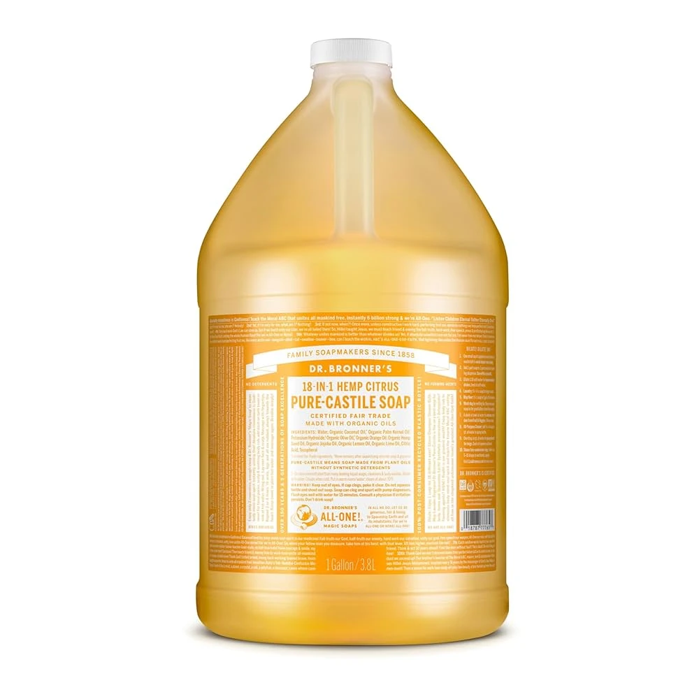 Dr. Bronner's Dr. Bronner’s Pure-Castile Liquid Soap – 1 Gallon 10 Dr. Bronner's Dr. Bronner’s Pure-Castile Liquid Soap – 1 Gallon - Image 8