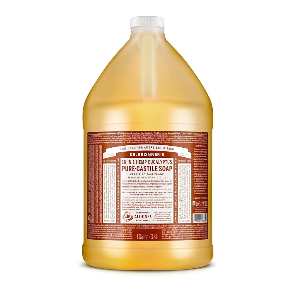 Dr. Bronner's Dr. Bronner’s Pure-Castile Liquid Soap – 1 Gallon 7 Dr. Bronner's Dr. Bronner’s Pure-Castile Liquid Soap – 1 Gallon - Image 5