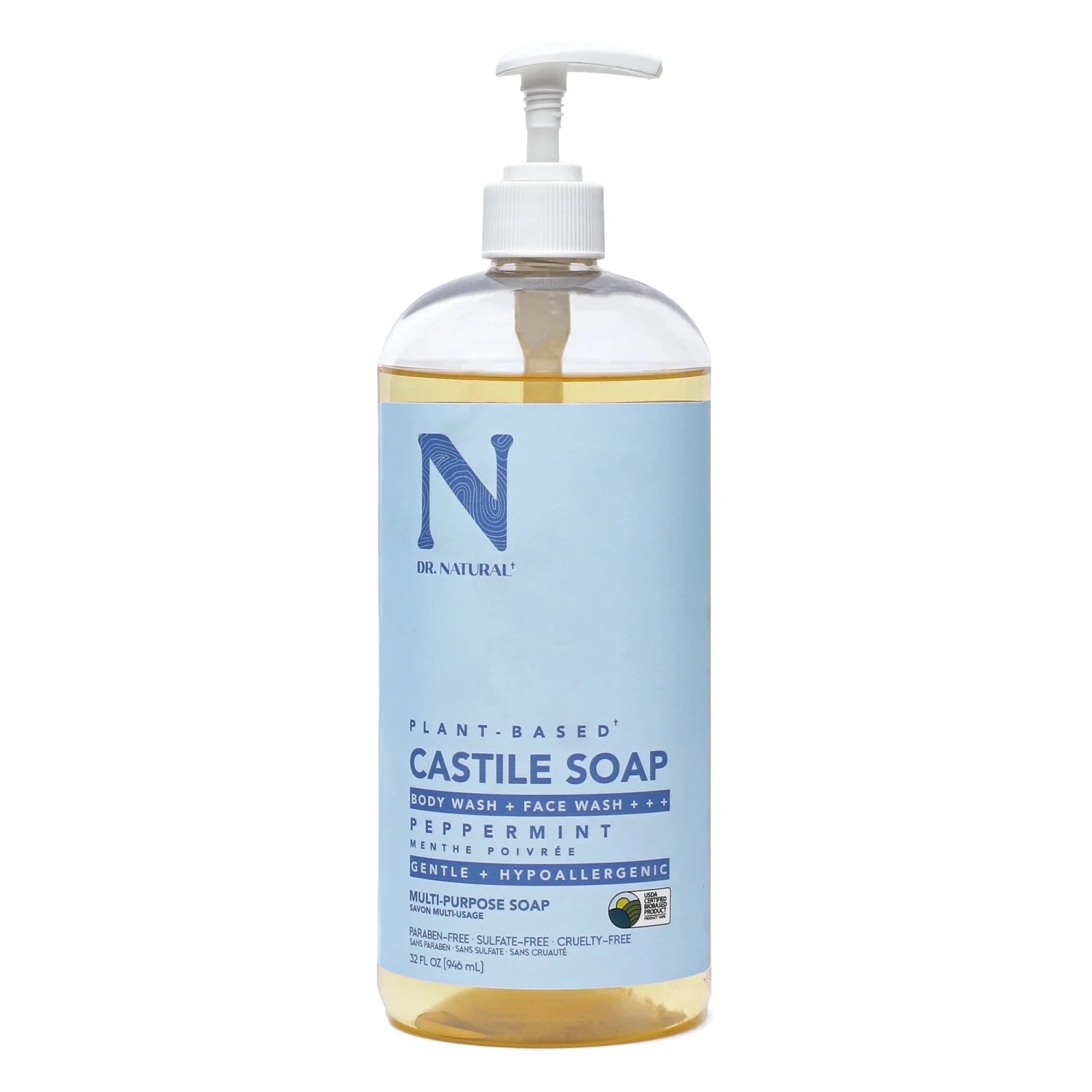 Dr. Natural Castile Soap – Peppermint / Lavender – 32 oz 5 Dr. Natural Castile Soap – Peppermint / Lavender – 32 oz - Image 3