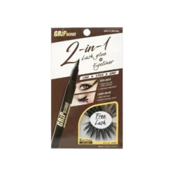 Ebin New York Grip Bond 2-in-1 Eyeliner Glue 0.6ml -Beauty Exchanges ebin new york grip bond 2 in 1 eyeliner glue 1b black 1r brown long lasting waterproof hold free lash wild cat sophie 002 oz 06 ml 878181