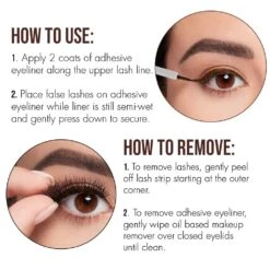 Ebin New York Grip Bond 2-in-1 Eyeliner Glue 0.6ml -Beauty Exchanges ebin new york grip bond 2 in 1 eyeliner glue 1b black 1r brown long lasting waterproof hold free lash wild cat sophie 002 oz 06 ml 986833