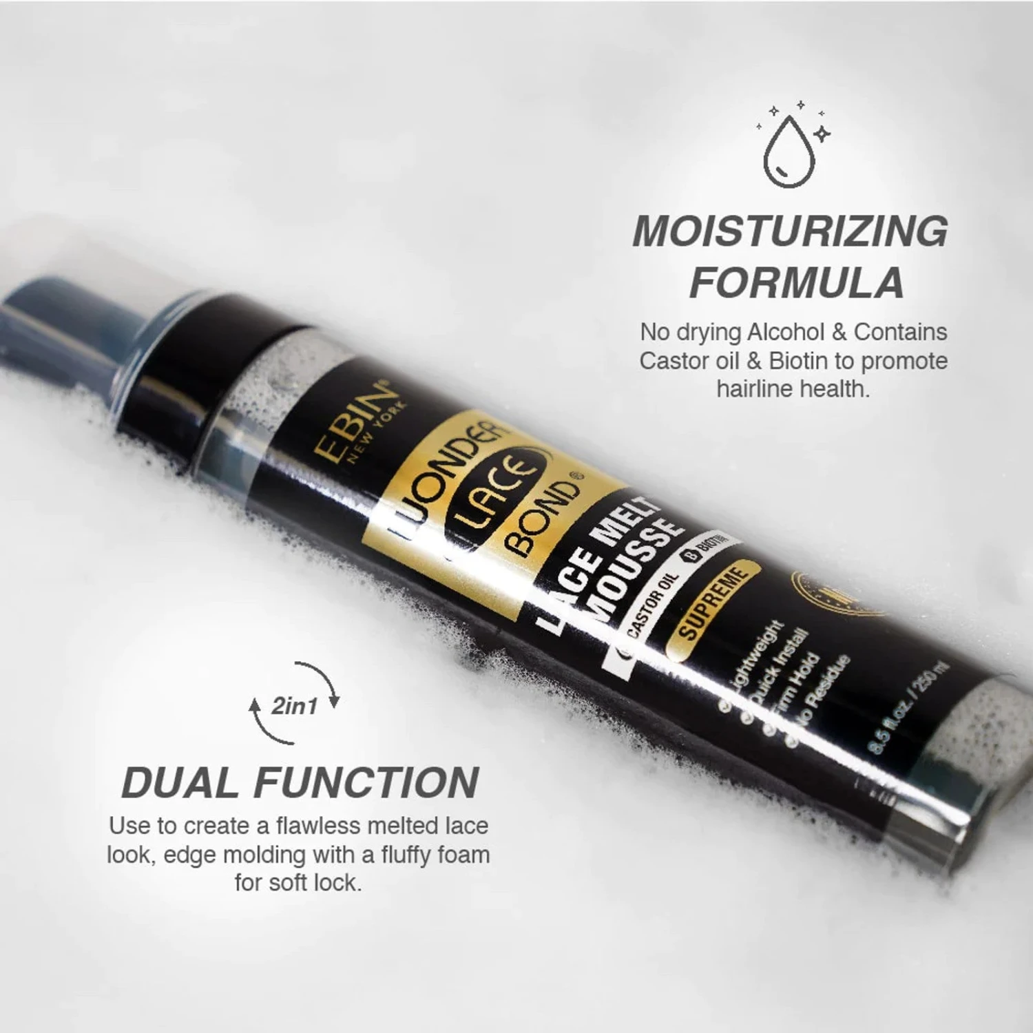 EBIN Wonder Lace Melt Mousse – 8.5 Oz 4 EBIN Wonder Lace Melt Mousse – 8.5 Oz - Image 2