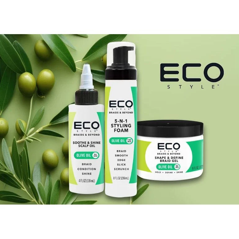 Eco Styler Braids & Beyond Soothe & Shine Scalp Oil – Olive Oil 4oz 5 Eco Styler Braids & Beyond Soothe & Shine Scalp Oil – Olive Oil 4oz - Image 3