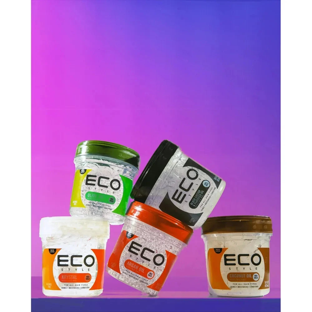 Eco Style Olive, Shea, Castor & Flaxseed Oil Styling Gel 7 Eco Style Olive, Shea, Castor & Flaxseed Oil Styling Gel - Image 5