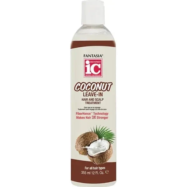 Fantasia IC Coconut Leave-In Hair And Scalp Treatment 12oz 3 Fantasia IC Coconut Leave-In Hair And Scalp Treatment 12oz