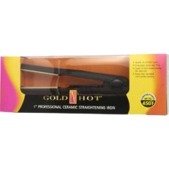 Gold N Hot Professional 1" Ceramic Tourmaline Straightening Iron 15 Gold N Hot Professional 1" Ceramic Tourmaline Straightening Iron -Beauty Exchanges gold n hot professional 1 ceramic tourmaline straightening iron smooth frizz free styling with even heat 563107