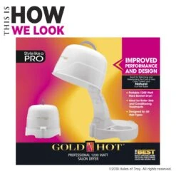 Gold N Hot Professional 1200 Watt Salon Dryer -Beauty Exchanges gold n hot professional 1200 watt salon dryer 806830
