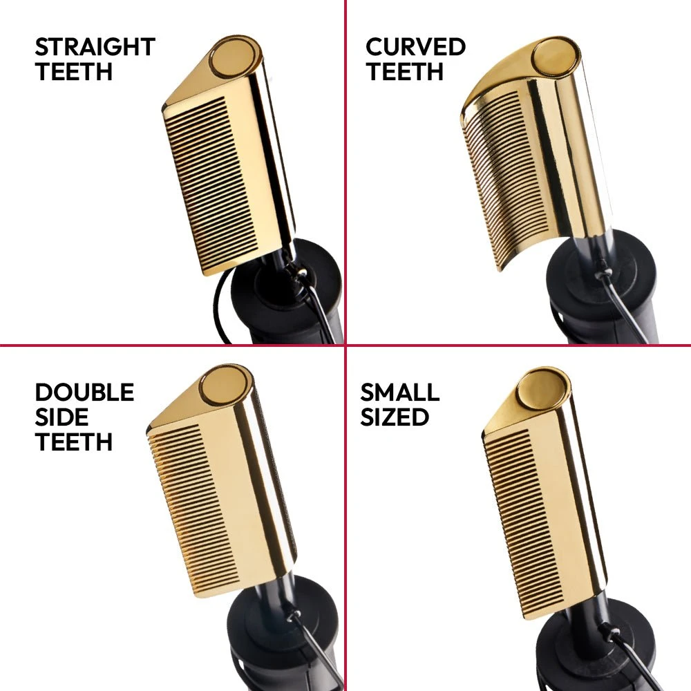 KISS Hot Beauty Double Sided Electric Pressing Comb 7 KISS Hot Beauty Double Sided Electric Pressing Comb - Image 5