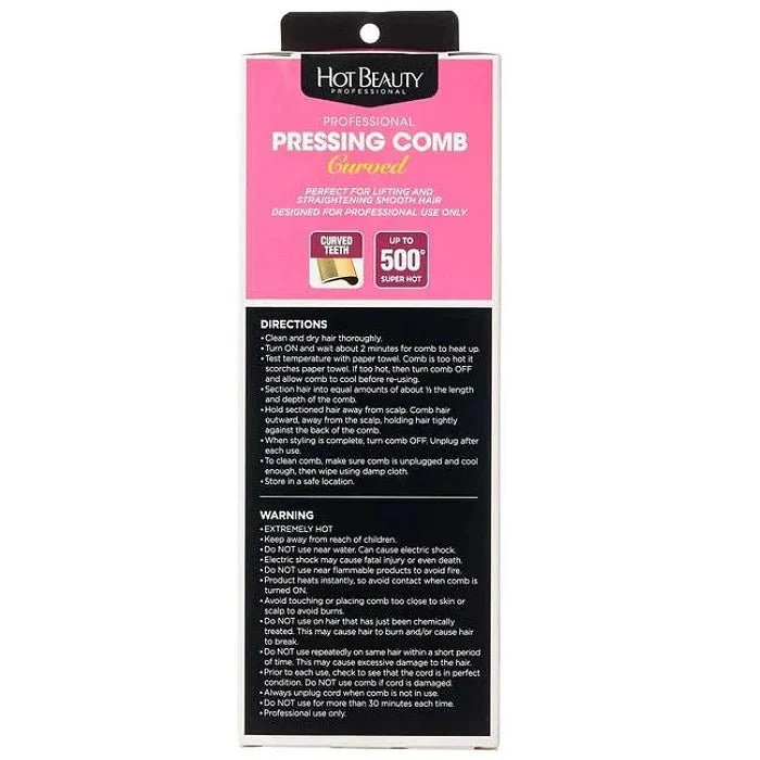 KISS Hot Beauty Curved Hot Comb HC03 6 KISS Hot Beauty Curved Hot Comb HC03 - Image 4