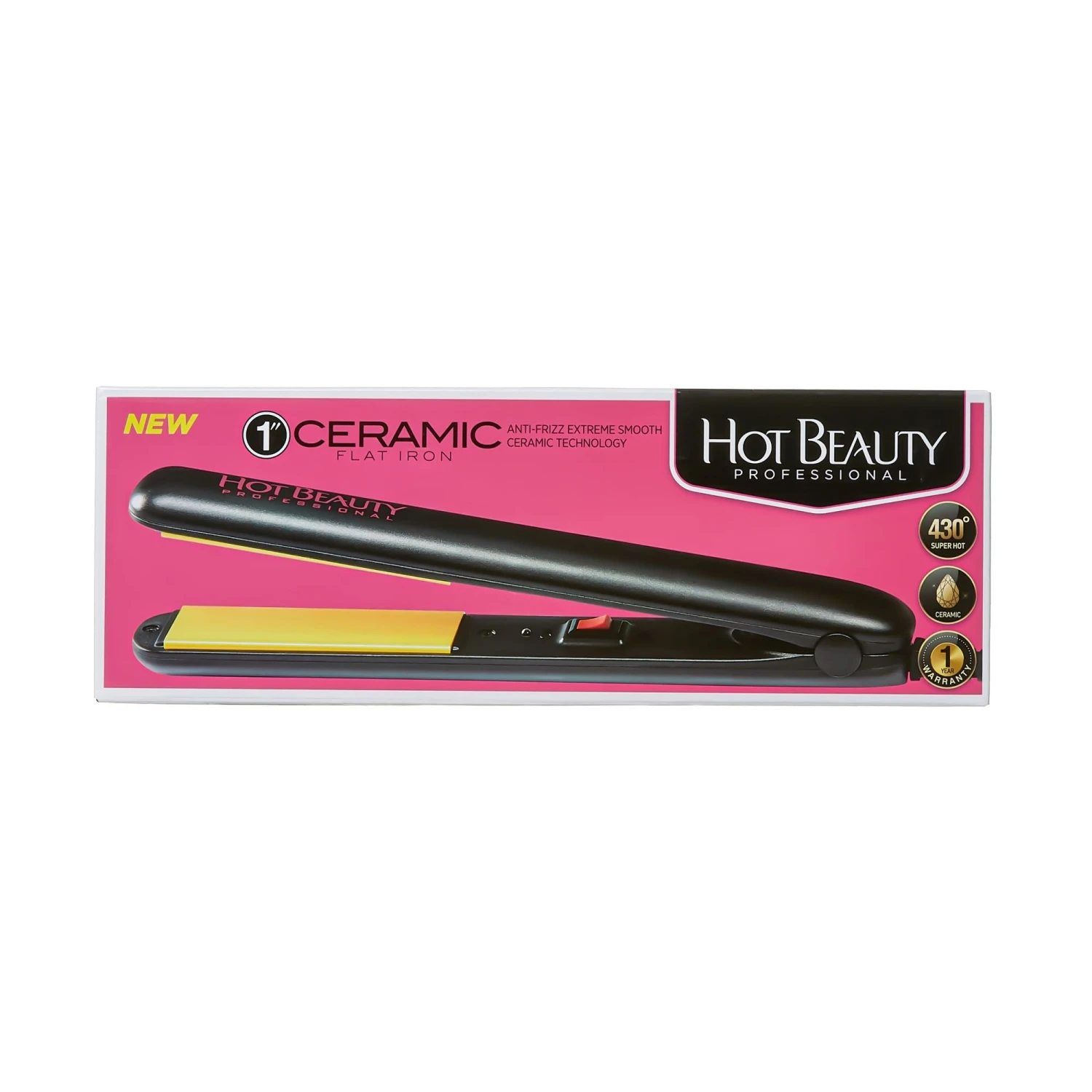 KISS Hot Beauty Professional 1" Ceramic Flat Iron 3 KISS Hot Beauty Professional 1" Ceramic Flat Iron